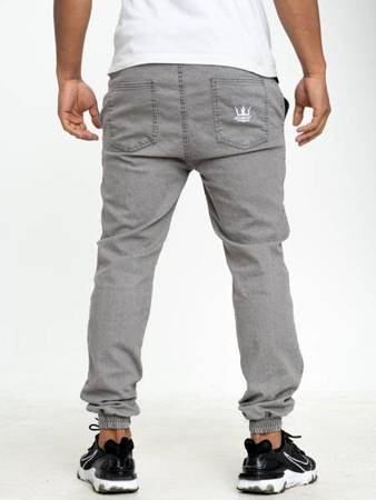 Spodnie Jigga Wear Jogger Crown Raw Grey