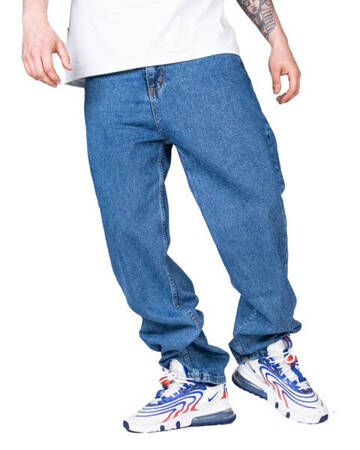 Spodnie New Bad Line Jeans Baggy Blue