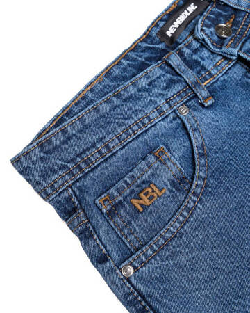 Spodnie New Bad Line Jeans Baggy Blue