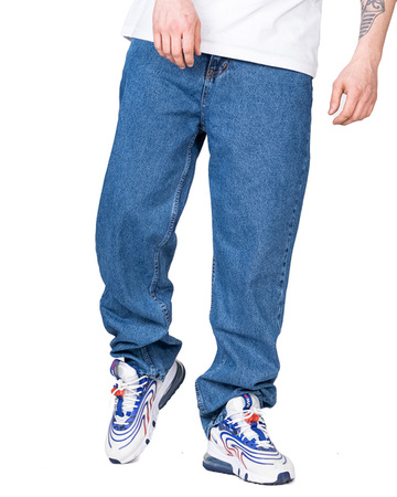 Spodnie New Bad Line Jeans Baggy Blue