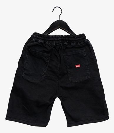 Szorty Elade PATCH Black Denim