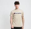 Koszulka Champion SATIN SCRIPT LOGO CREW (214194 -YS042) BEIGE